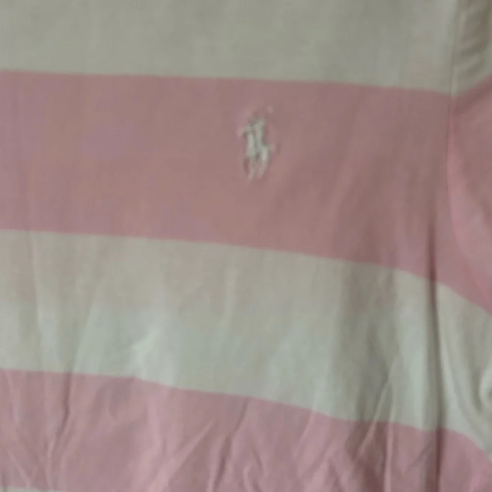 Ralph Lauren Pink and White Striped womens t shirt - Picture 2 of 5